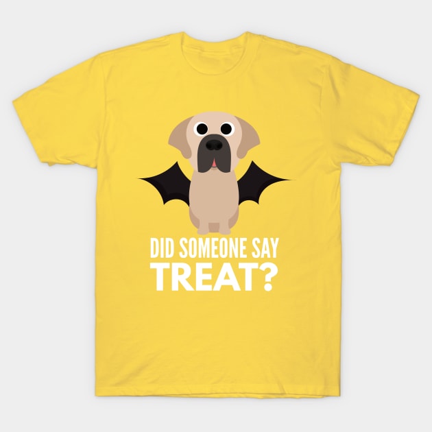 St Bernard Halloween Trick or Treat T-Shirt by DoggyStyles